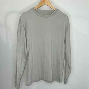 ESNTLS Oversized Gray Long Sleeve Shirt